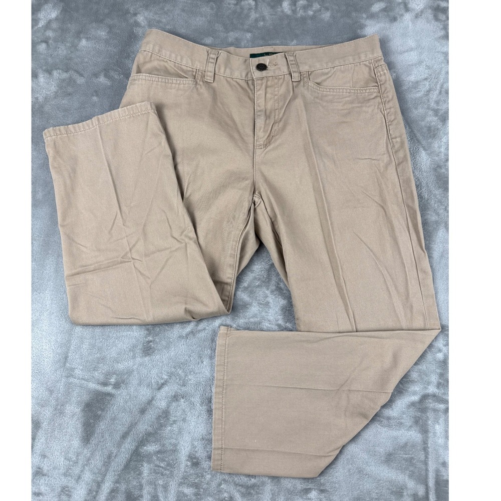 Lauren Ralph Lauren Khaki Classic Midcalf Cotton Capri Pants Tan Size 4